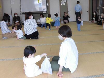親子の写真