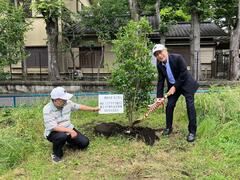 西区シニアクラブ連合会の梅山会長