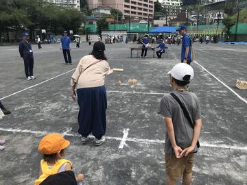 モルックの体験コーナー