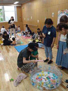 プールで遊んだあとはつりゲーム