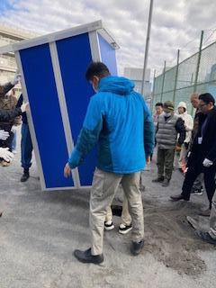 上屋の組み立て 