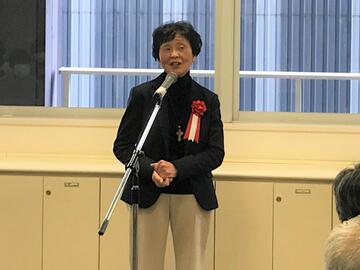 受賞者代表　村井　惠子様のご挨拶