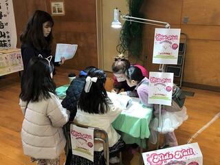 キッズネイル体験ブース