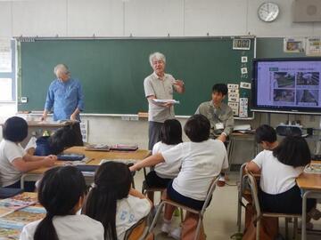 東小学校での防災授業 
