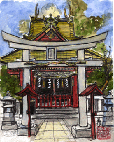 袖すり山の浅間神社