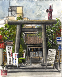 祭神は幼帝安徳天皇　水天宮・平沼神社