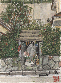 芝生追分(しぼうおいわけ)の庚申さん