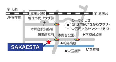 SAKAESTA周辺地図