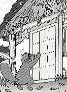 「狸の恩がえし」の民話のイラスト