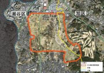 旧上瀬谷通信施設の地図