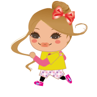 走る女の子