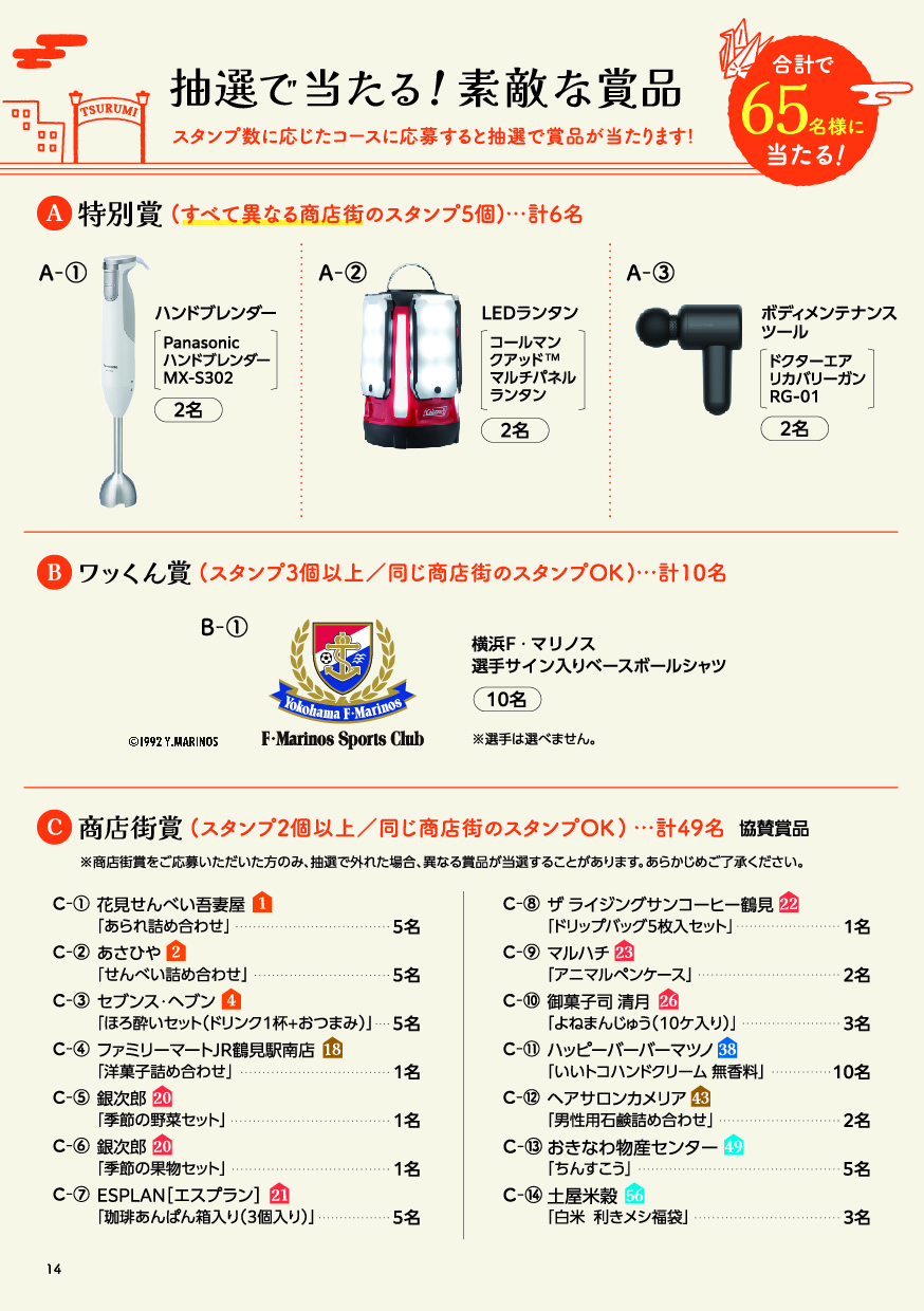 賞品一覧画像