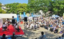 三ッ池公園フェスティバル　ステージイベントのにぎわい
