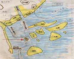 東京湾沿岸の浮州列（弥生時代～古墳時代）想像図