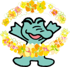 122_お花とワッくん黄系