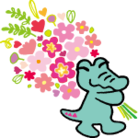 124_花束ワッくん（ピンク）