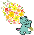 125_花束ワッくん（イエロー）
