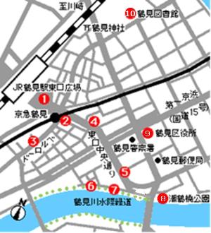 彫刻の分布図