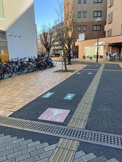 自転車歩行者専用道路の標示イメージ１