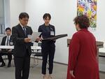 委嘱の様子